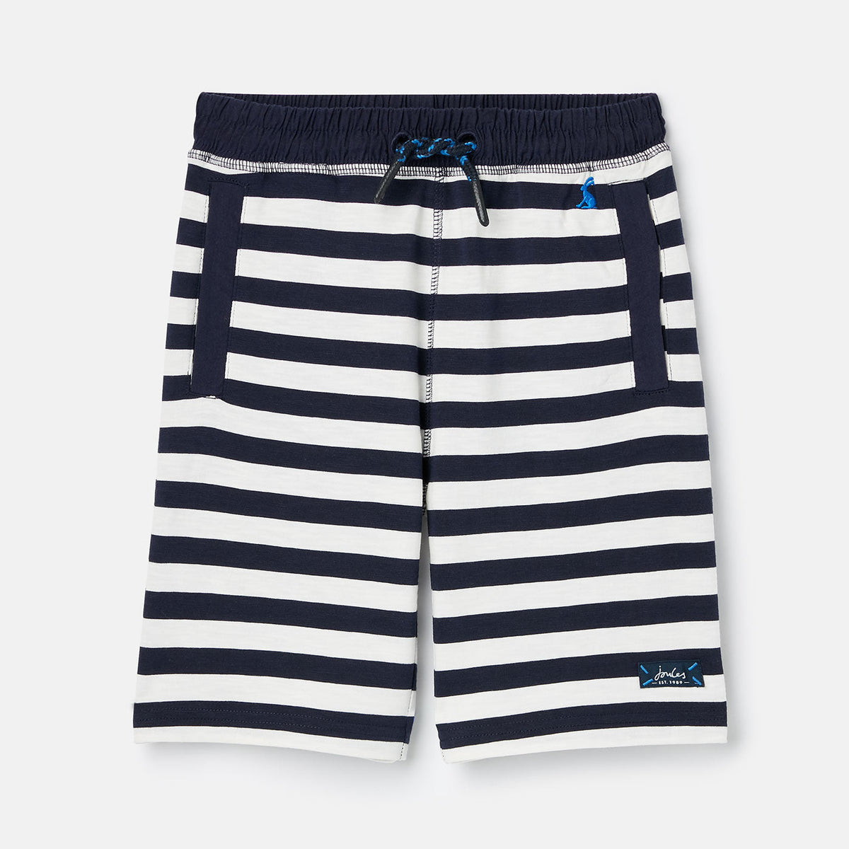 Joules Jed Stripe Jersey Shorts - Navy Stripe*