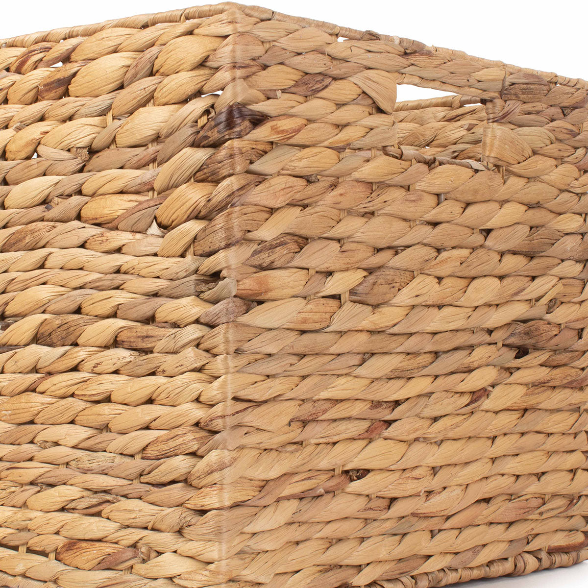 Small Water Hyacinth Square Storage Basket
