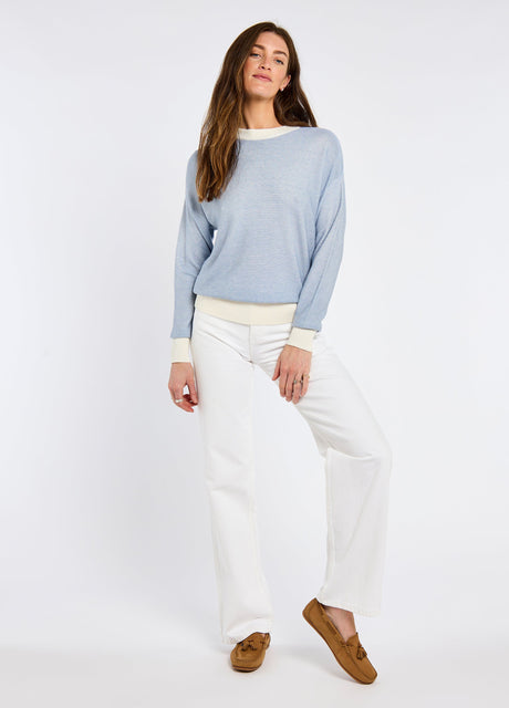 Dubarry Carrick Women’s Bamboo Blend Sweater - Dusty Blue