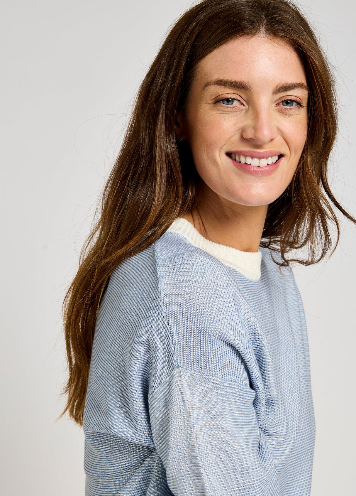 Dubarry Carrick Women’s Bamboo Blend Sweater - Dusty Blue
