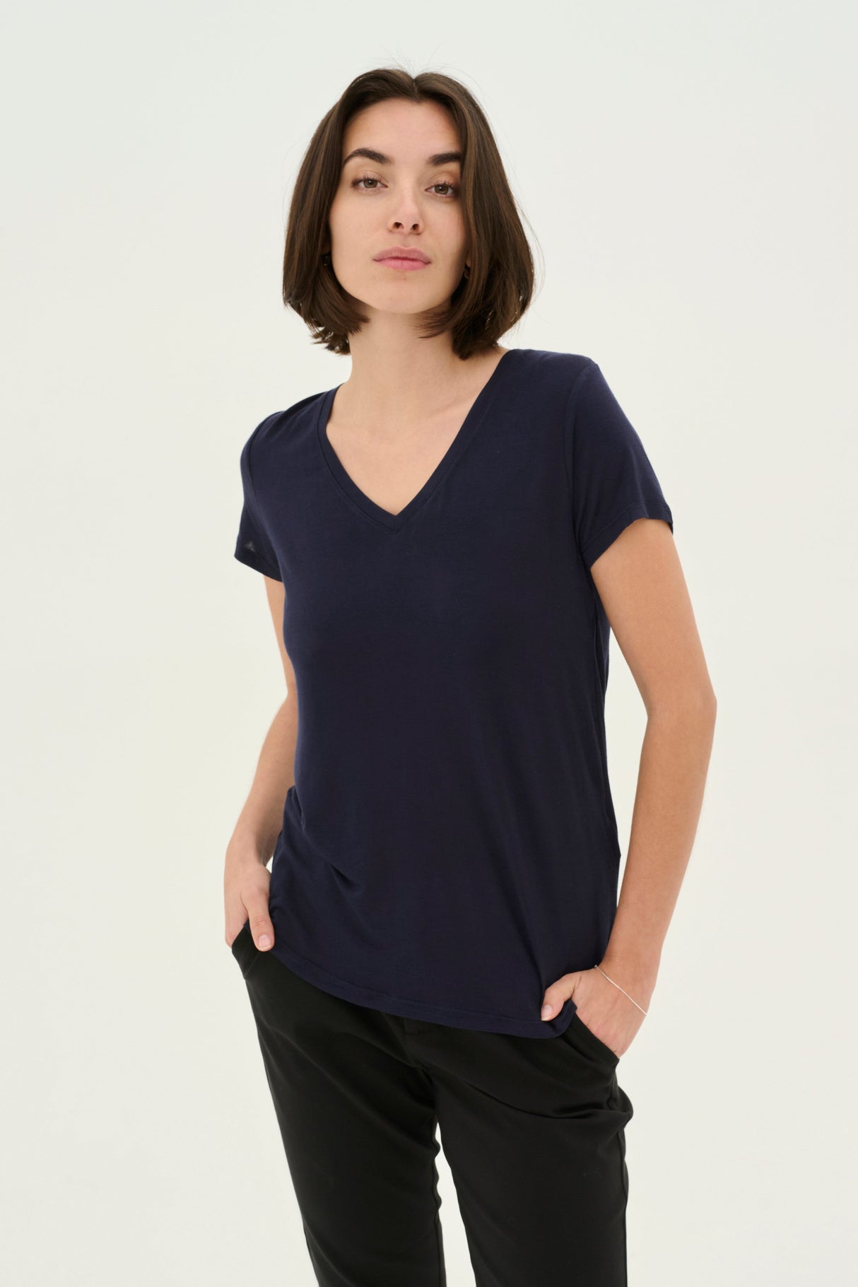 Culture Poppy V-Neck T-Shirt