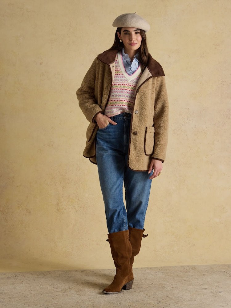Joules Sadie Longline - Neutral