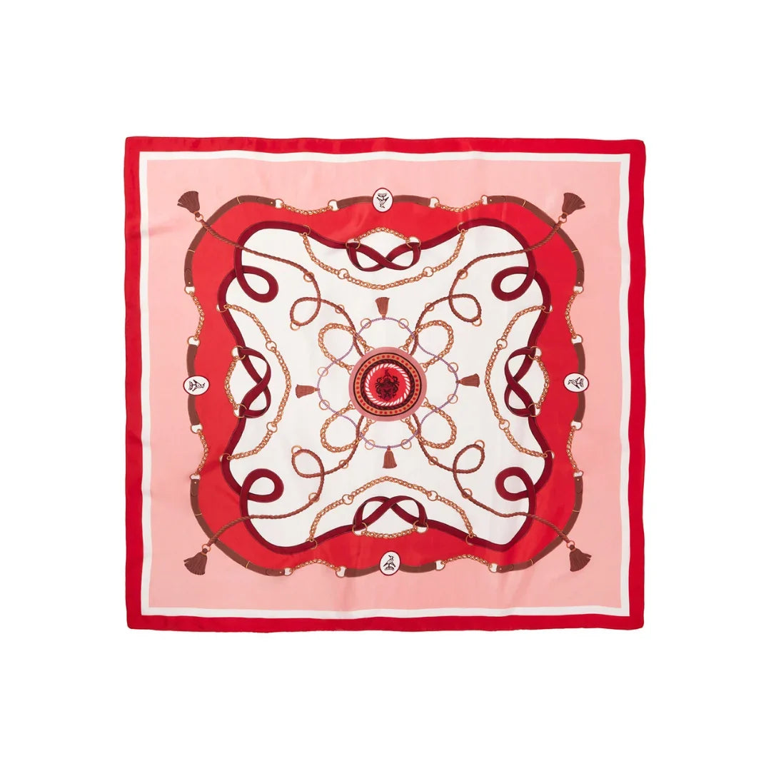 Hicks & Brown The Melford Silk Scarf in Pink