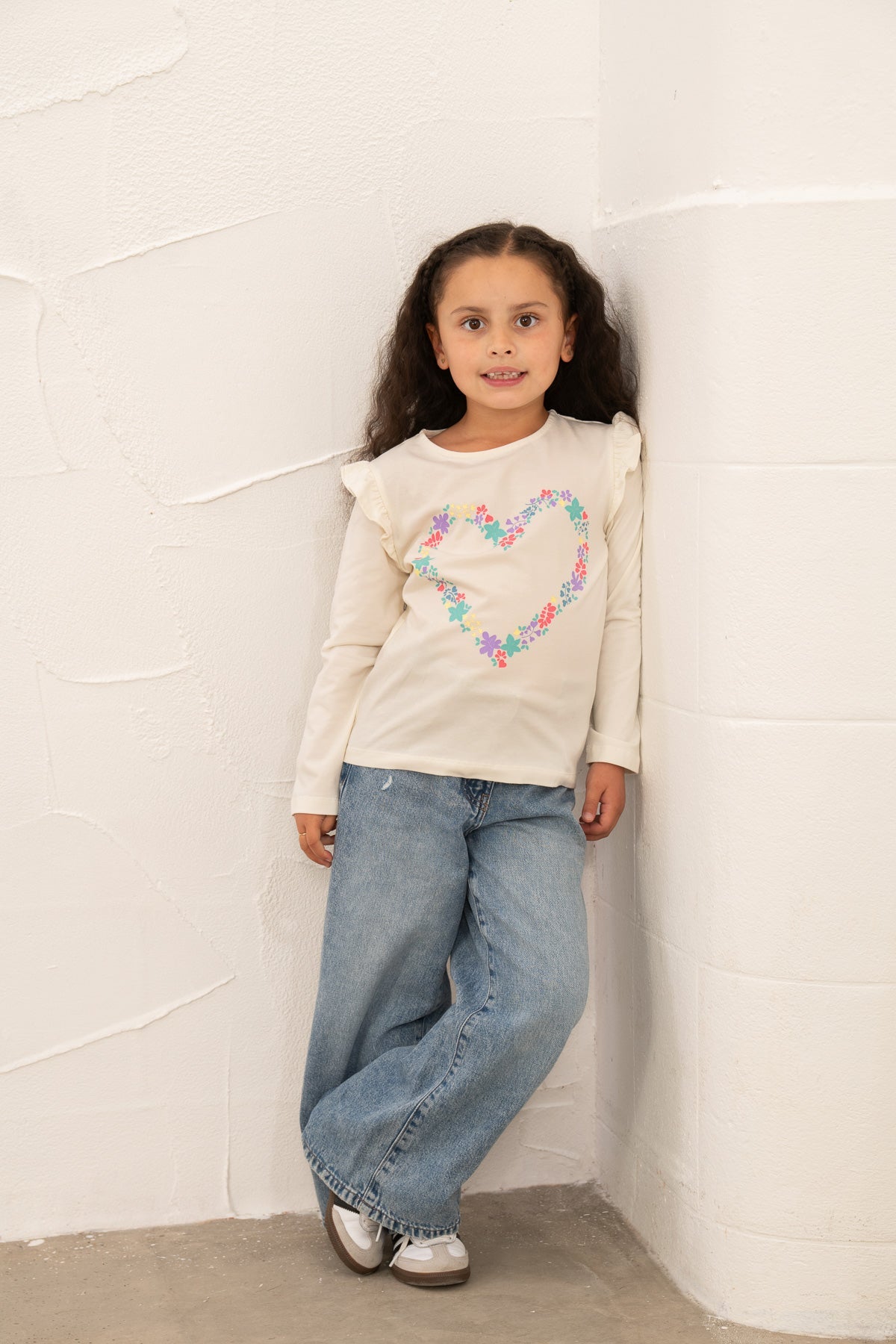 Lighthouse Causeway L/S - Floral Heart