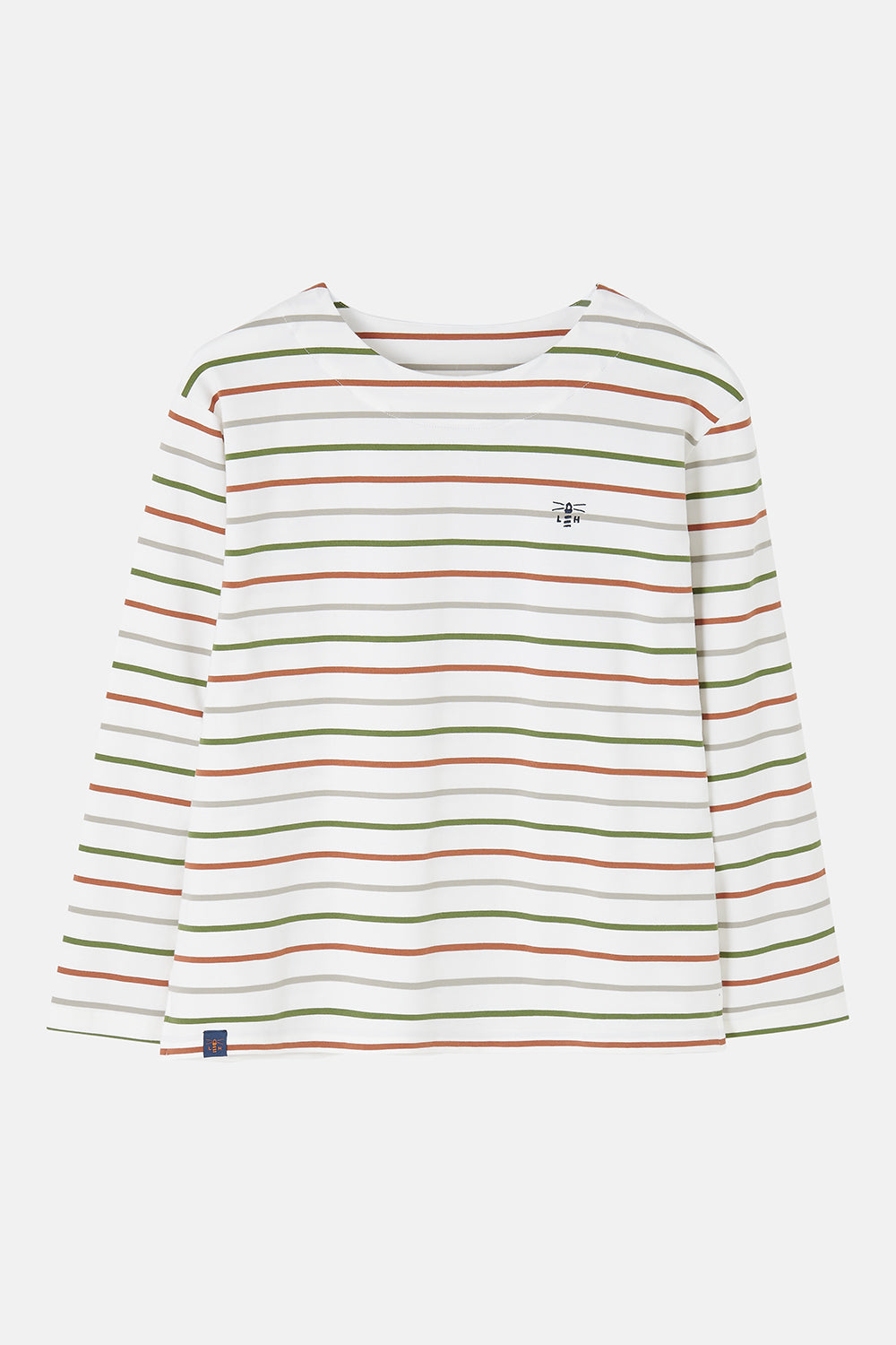 Lighthouse Ladies Causeway II Top - Sea Kelp/Rust Stripe