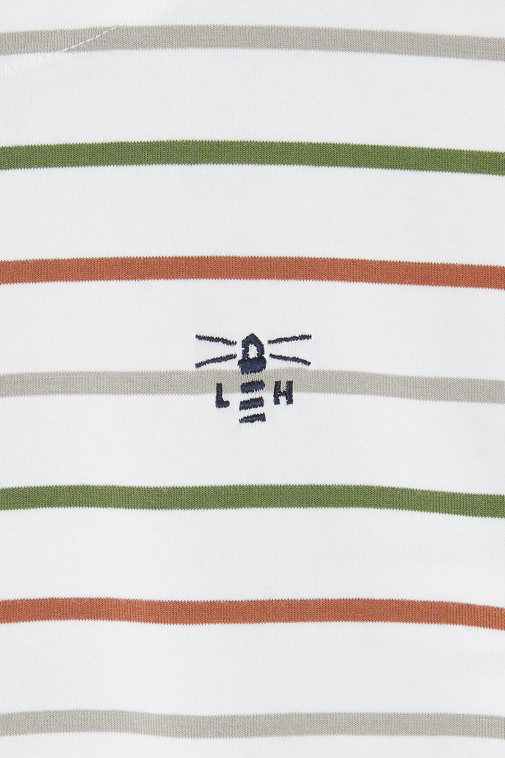 Lighthouse Ladies Causeway II Top - Sea Kelp/Rust Stripe