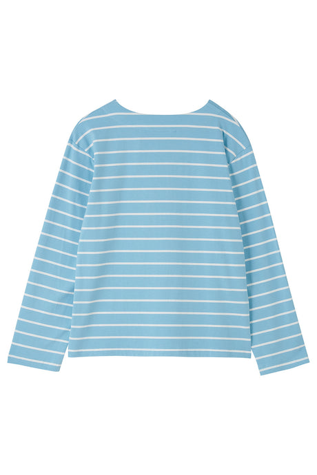 Lighthouse Causeway II Top - Marine Blue Stripe