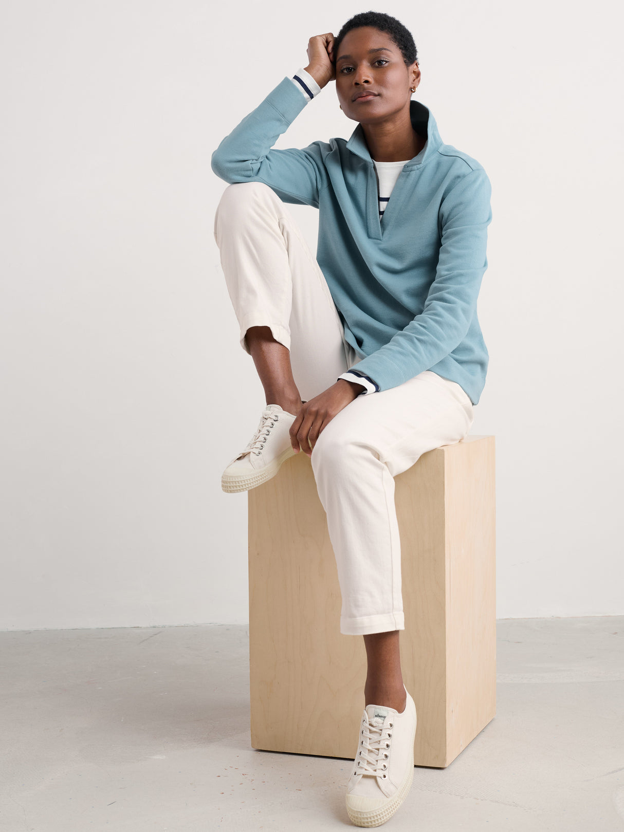 Seasalt Clear Wing Sweatshirt - Hail