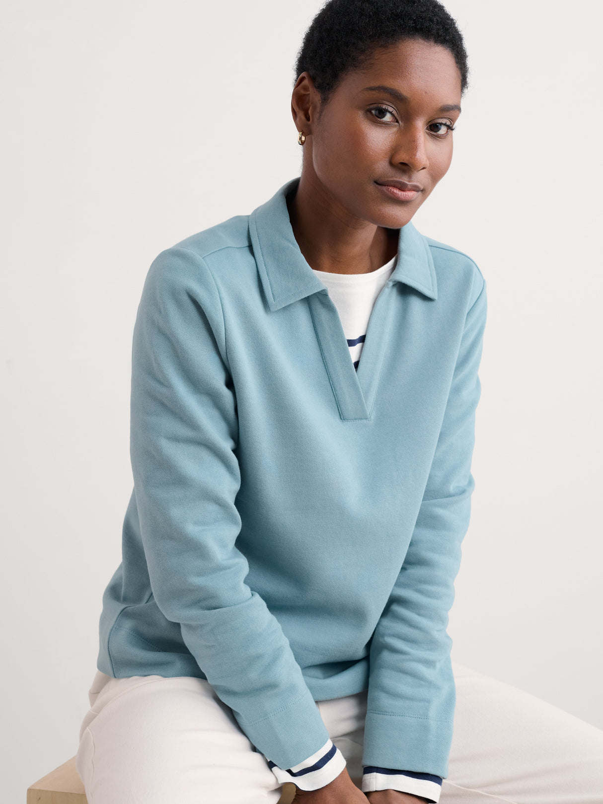 Seasalt Clear Wing Sweatshirt - Hail