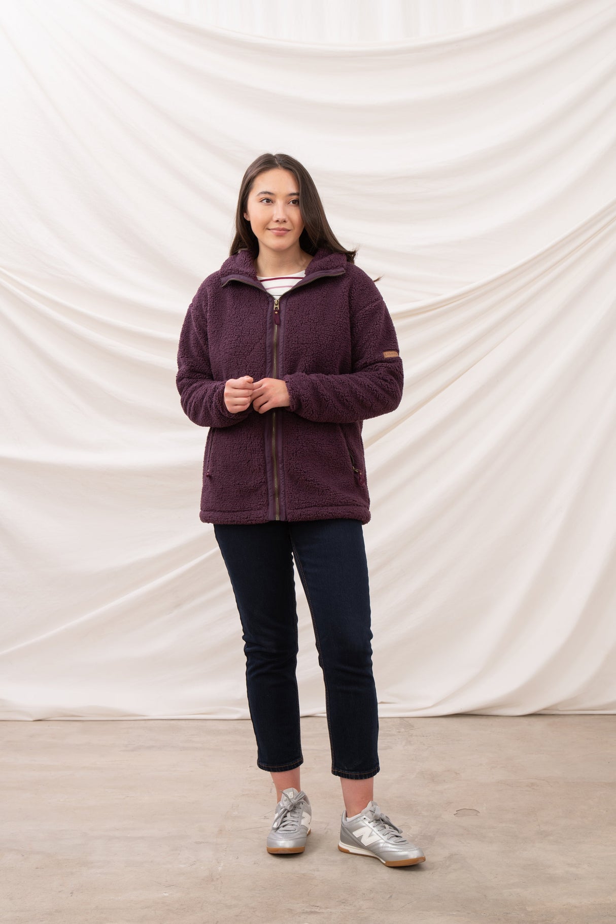 Lighthouse Ladies Cobh Full Zip Fleece - Cranberry