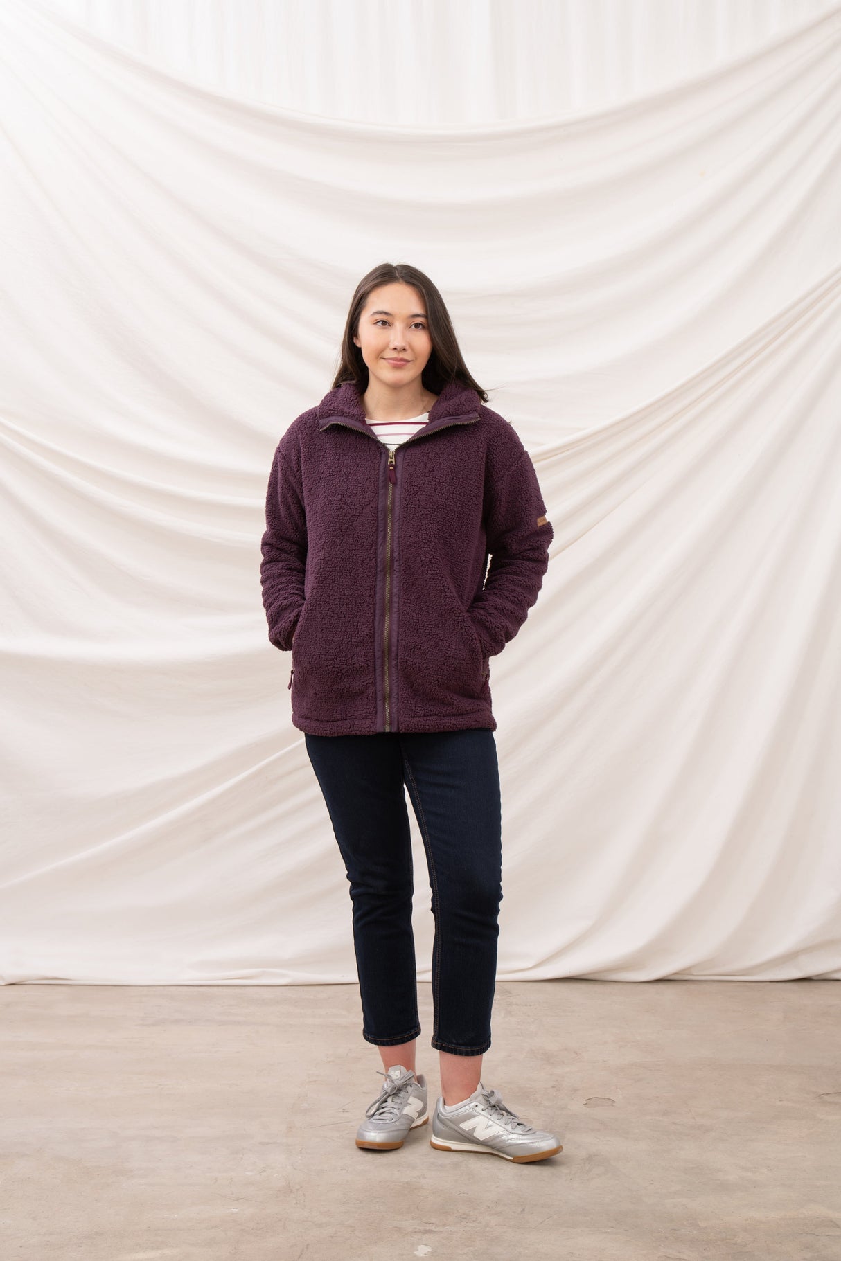 Lighthouse Ladies Cobh Full Zip Fleece - Cranberry