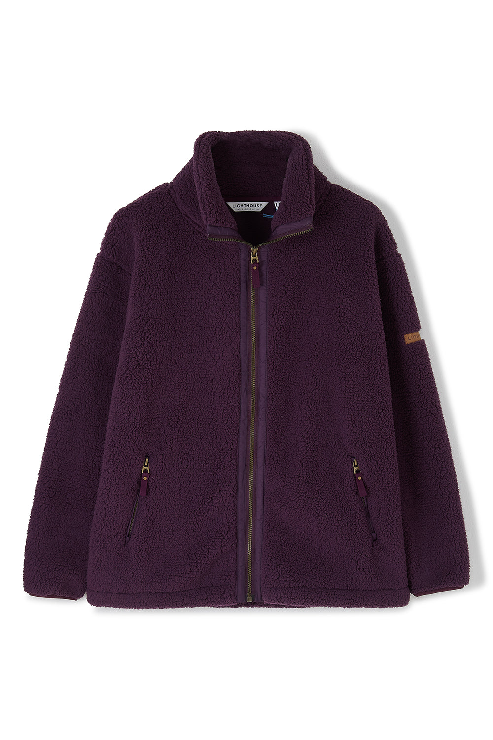 Lighthouse Ladies Cobh Full Zip Fleece - Cranberry