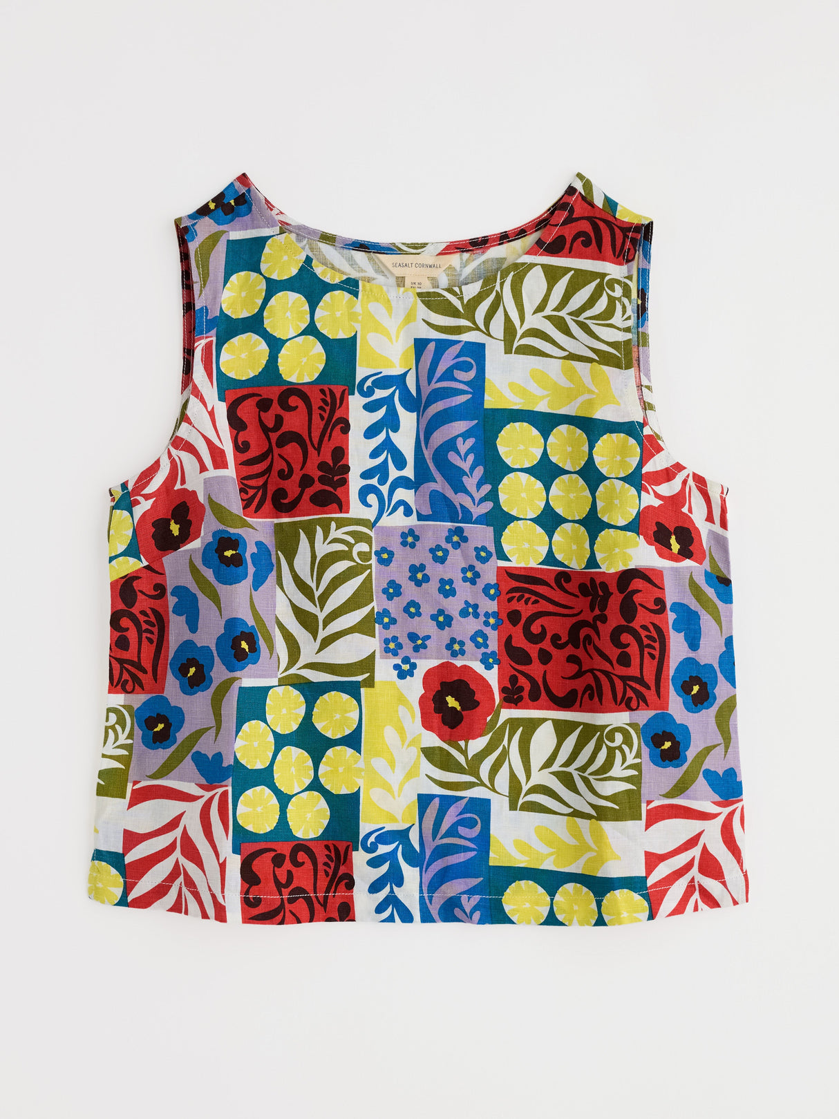Seasalt Colour Study Top - Headland Patchwork Mix