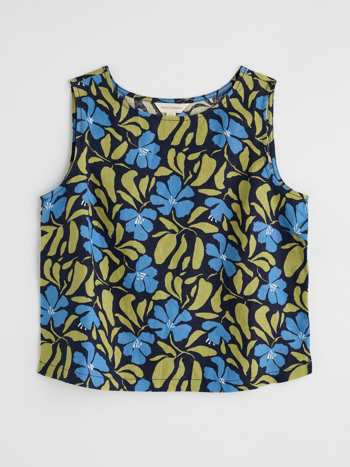 Seasalt Colour Study Top - Leafy Floral Maritime