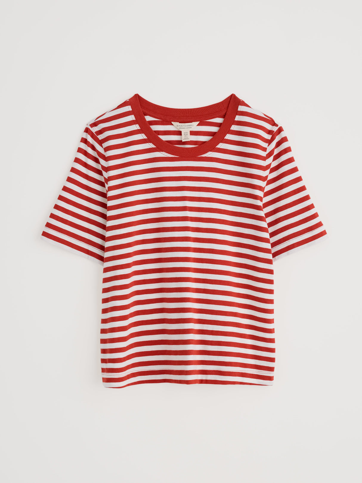 Seasalt Copseland T-Shirt - Mini Cornish Chalk Dark Cinnamon