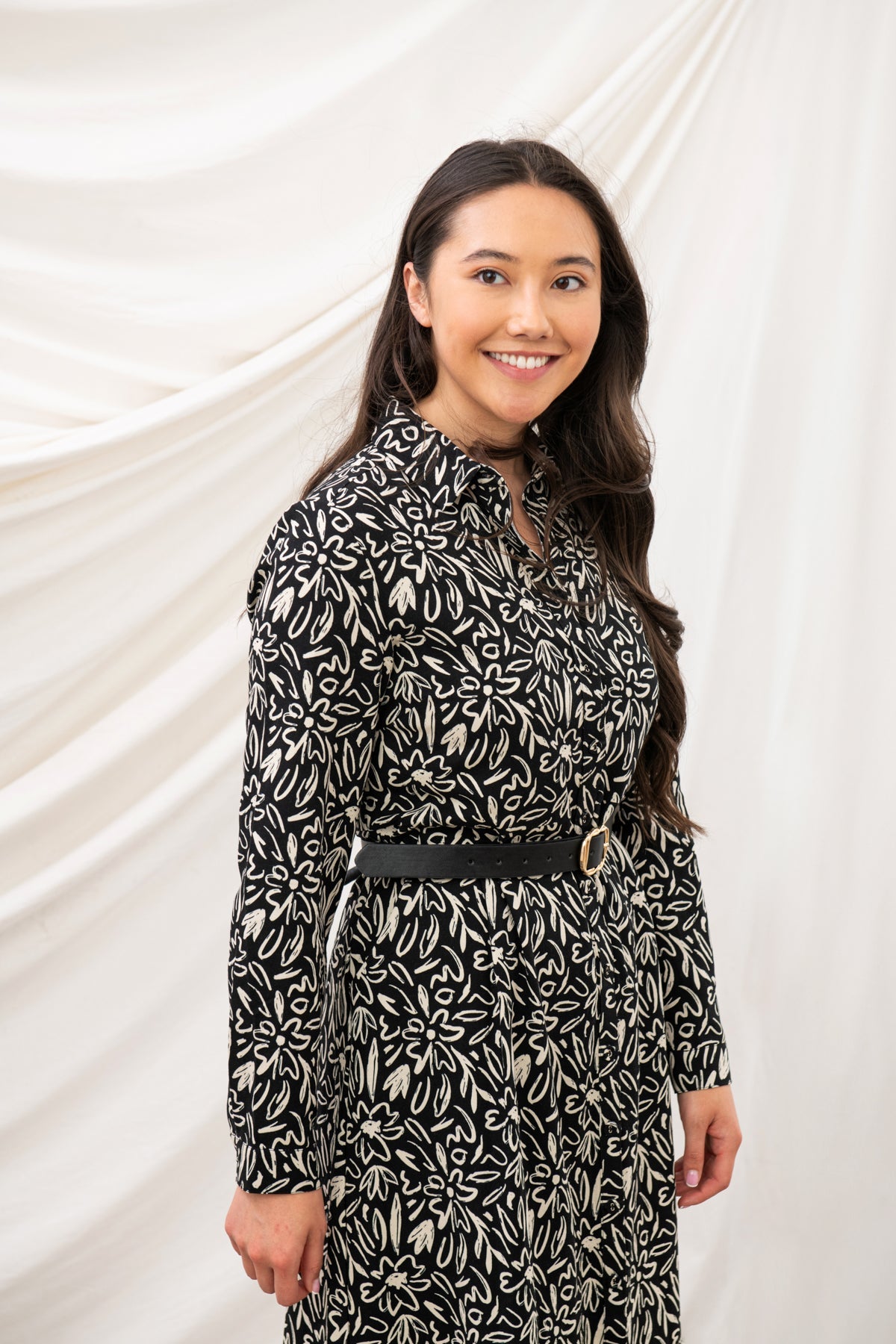 Lighthouse Ladies Elsie Dress - Black Leaf