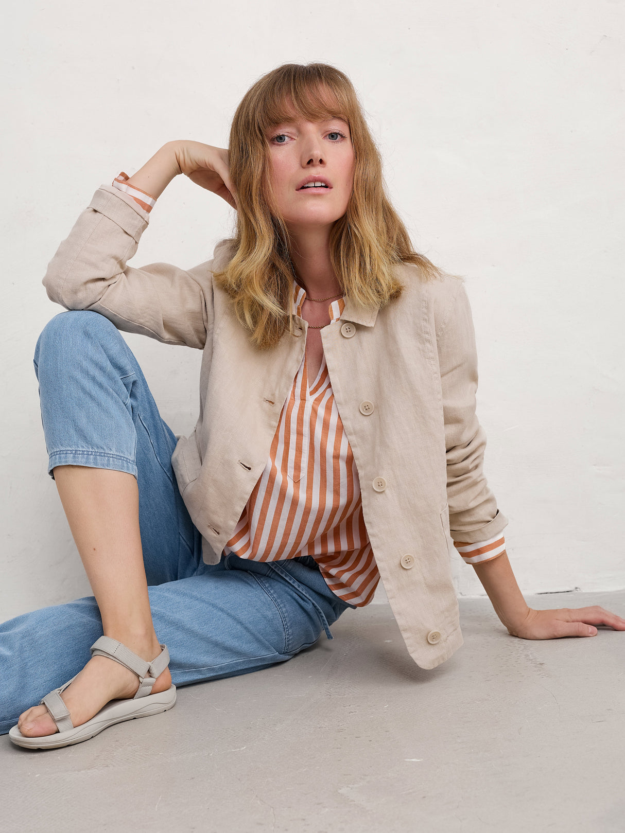 Seasalt Eyebright Shirt - Mini Scallion Cumin