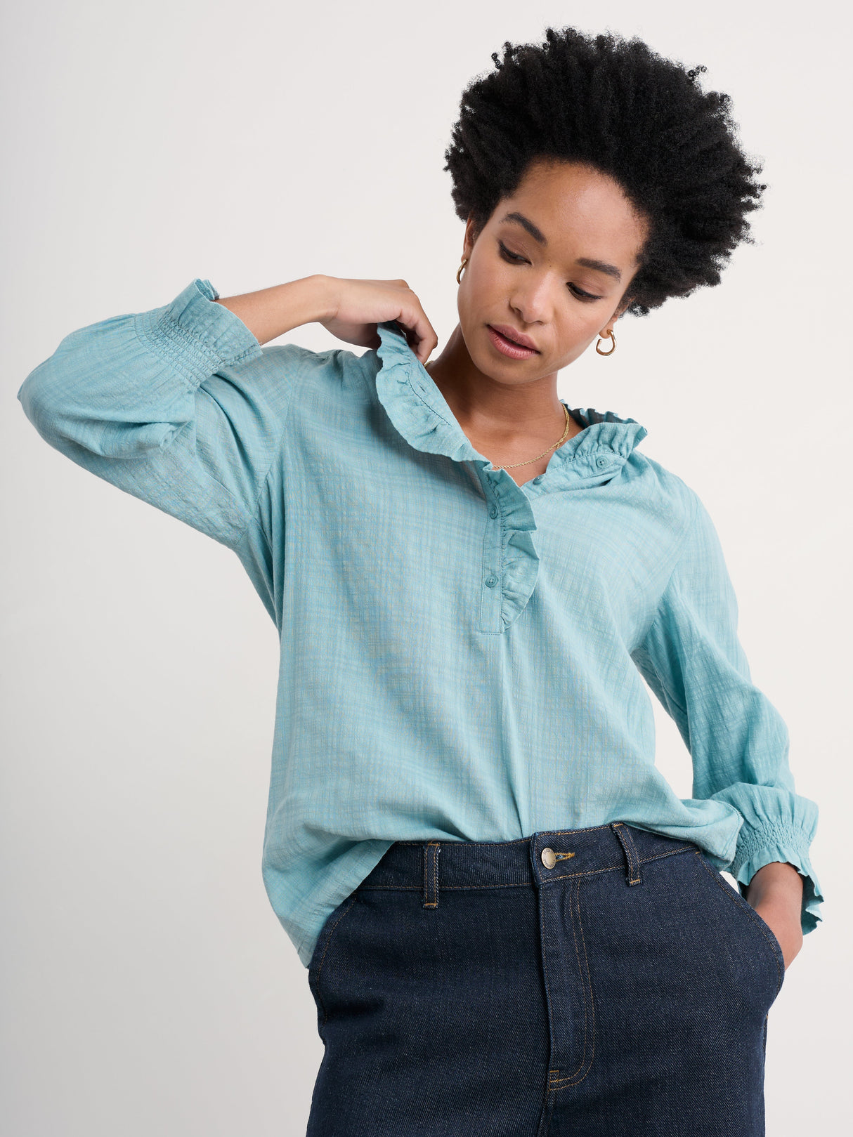 Seasalt Feather Star Top - Mist