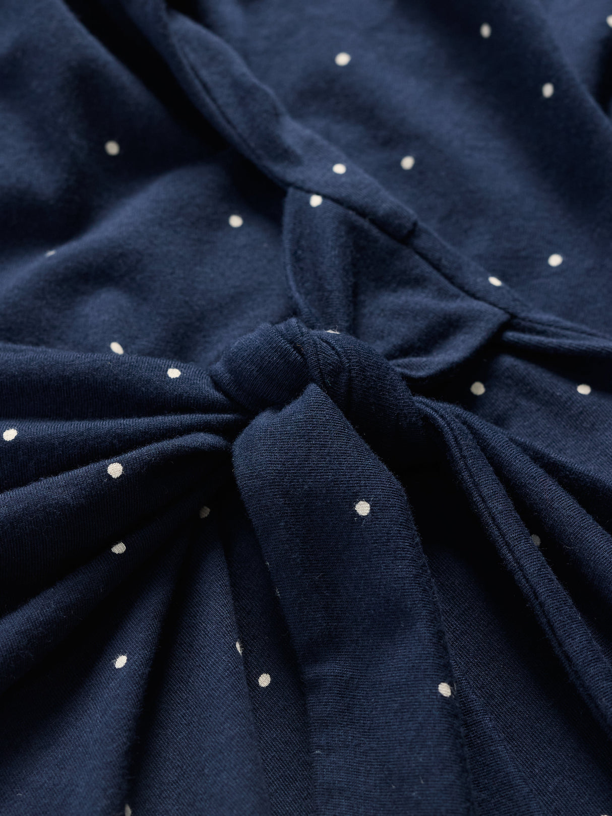 Seasalt Fettling Jersey Tie Detail Dress - Dotty Speckle Maritime