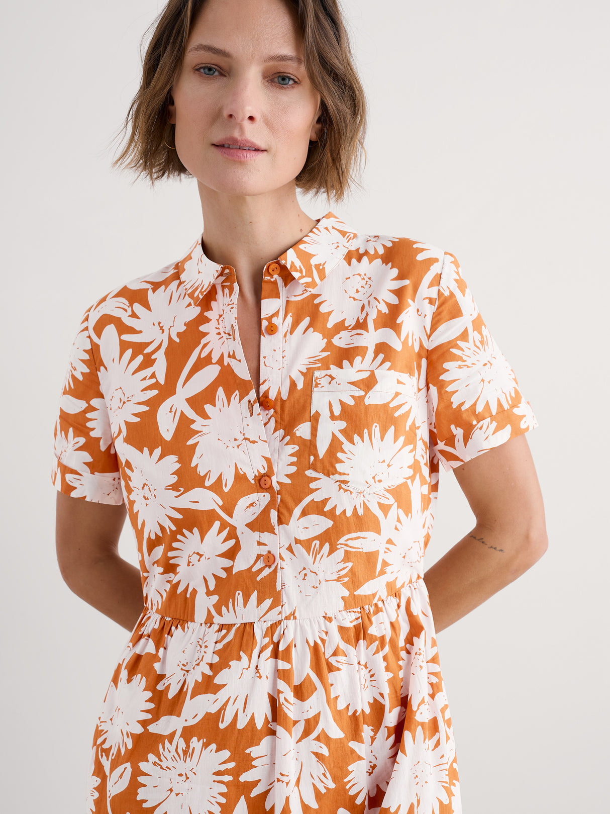Seasalt Fleet Midi Dress - Daisy Shadow Cumin