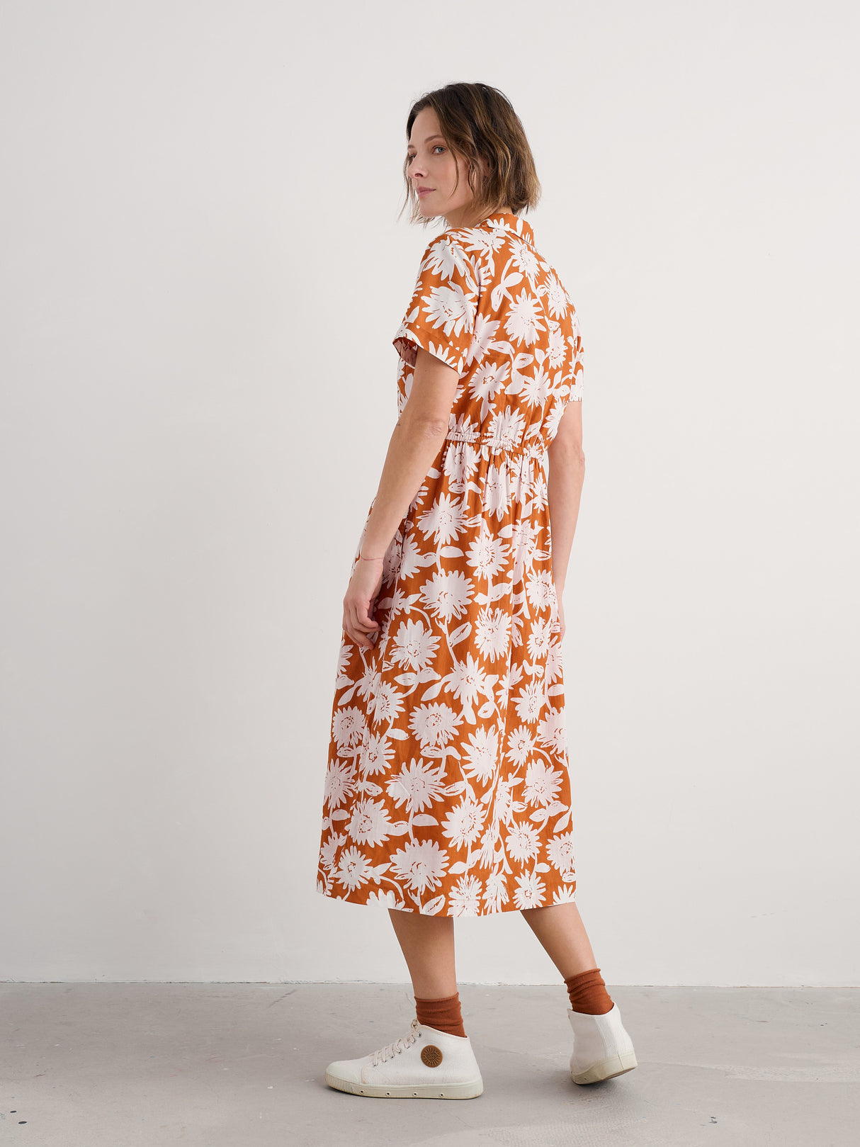 Seasalt Fleet Midi Dress - Daisy Shadow Cumin