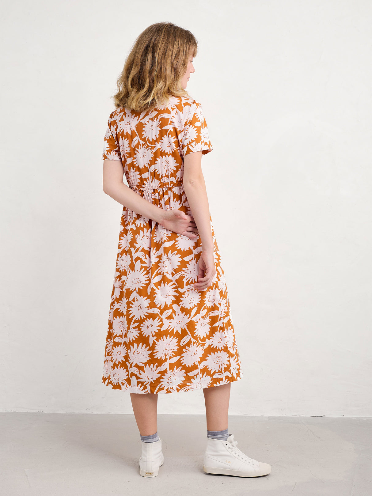 Seasalt Fleet Midi Dress - Daisy Shadow Cumin