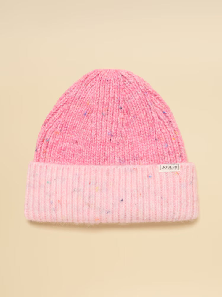 Joules Colourblock Beanie - Pink