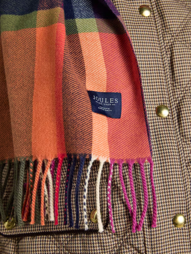 Joules Langtree - Khaki/Orange Check