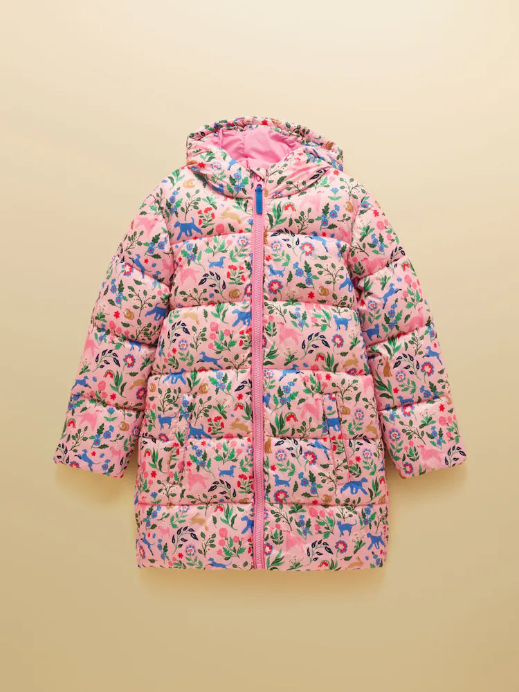Joules Cairn Longline - Pink Floral