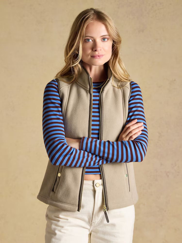 Joules Heritage Gilet - Mink Brown