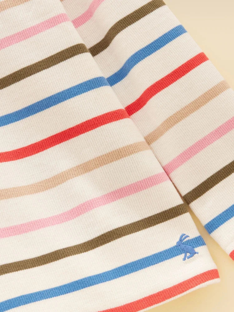 Joules Sophie Collared Top - Multi Stripe
