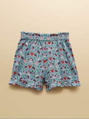 Joules Daisy Blue Strawberry Shorts