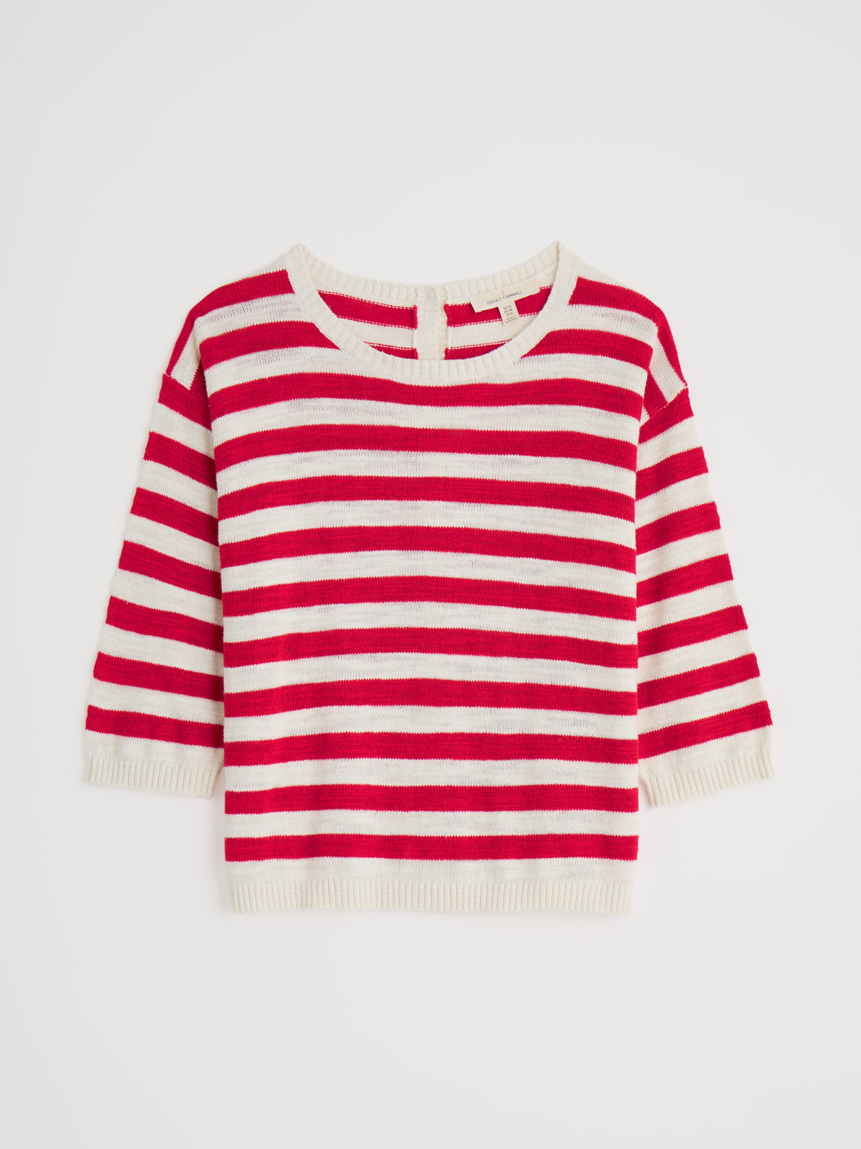 Seasalt Knavock Jumper - Cornish Chalk Scarlet