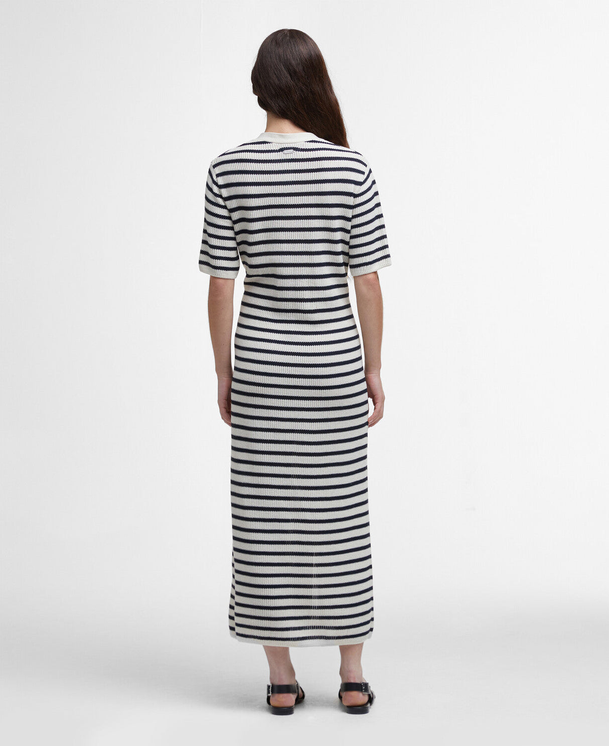 Barbour Isla Knitted Midi Dress - Multi Stripe