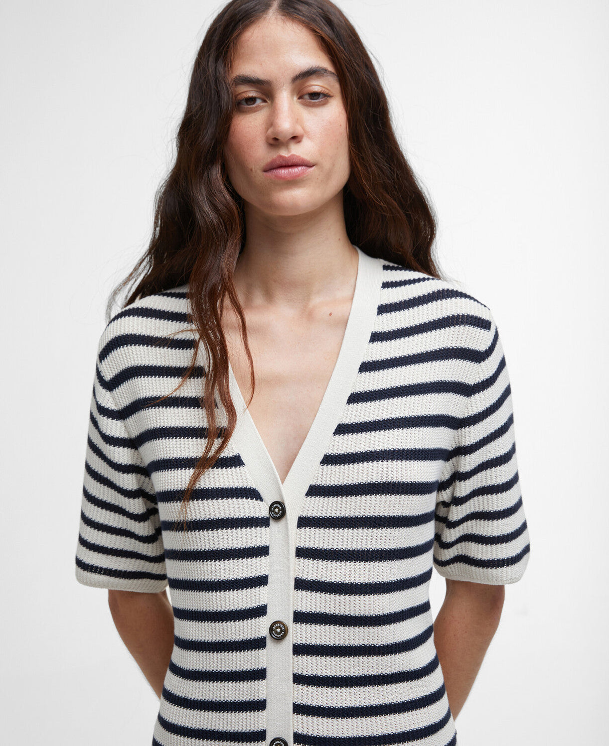 Barbour Isla Knitted Midi Dress - Multi Stripe