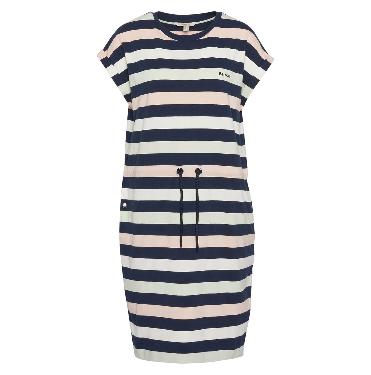 Barbour Marloes Stripe Dress - Navy/Pale Aqua Stripe