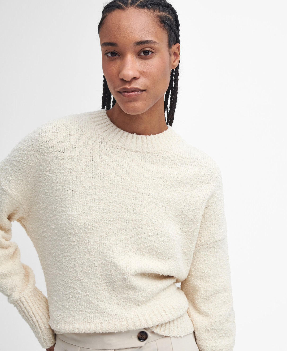 Barbour Iris Knitted Jumper - Ecru