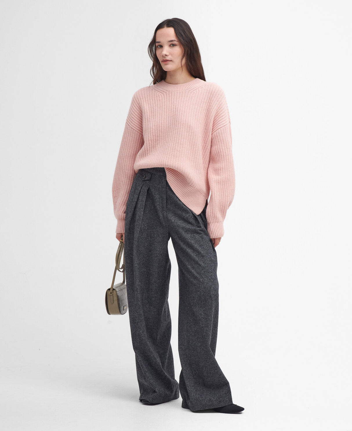 Barbour Scarlett Knitted Jumper - Mahogany Rose