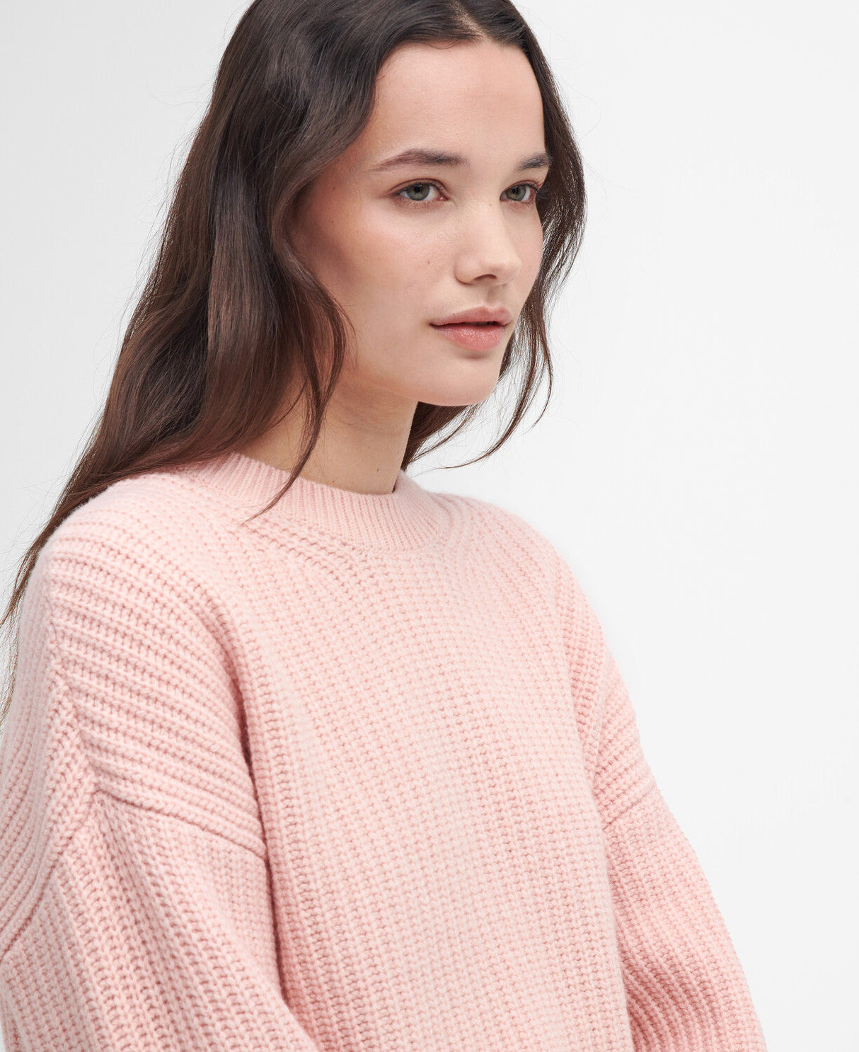 Barbour Scarlett Knitted Jumper - Mahogany Rose
