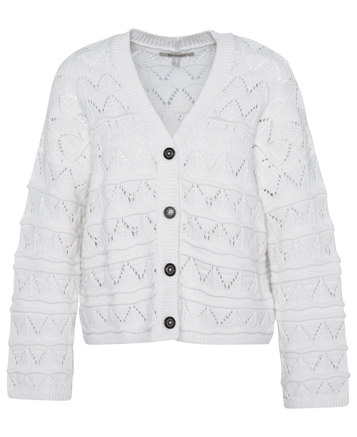 Barbour Isla Knitted Cardigan - Cloud