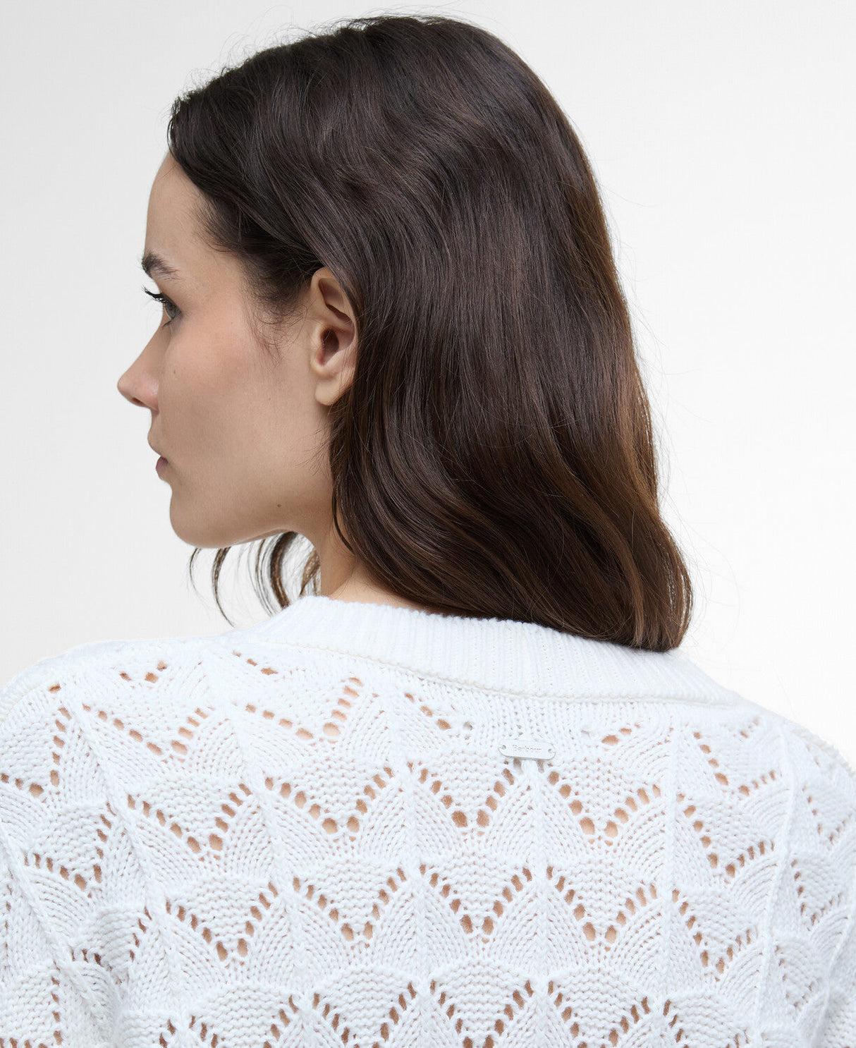 Barbour Isla Knitted Cardigan - Cloud