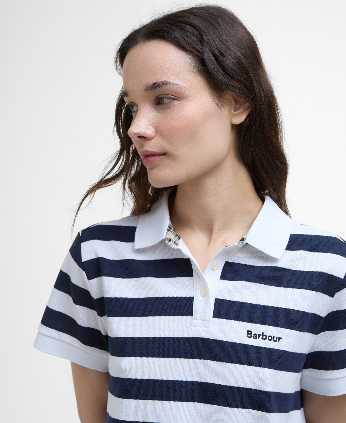 Barbour Ashbourne Stripe Polo Top - Navy Stripe