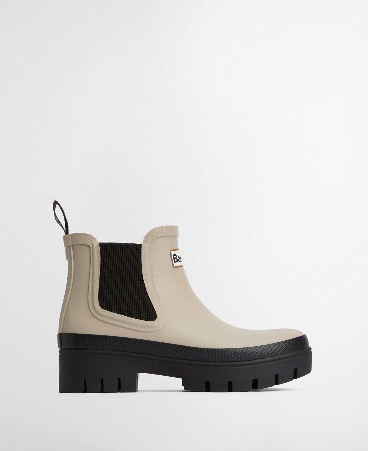 Barbour Halton Chelsea Welly - Light Sand/Black