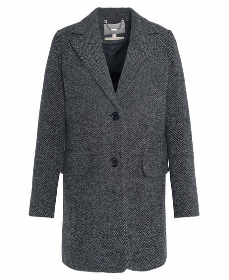 Barbour Paulette Mensy Jacket - Grey/Black Herringbone