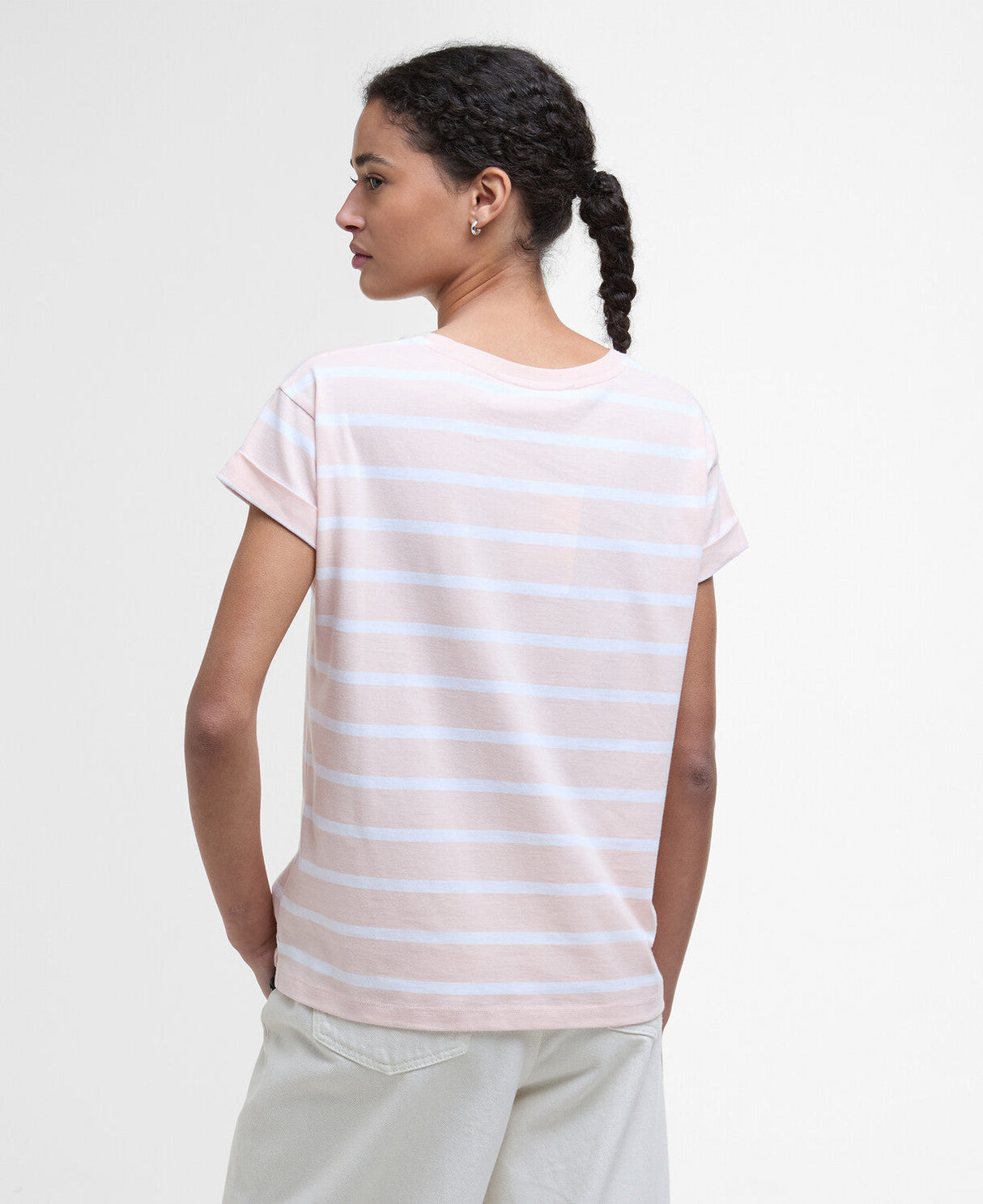 Barbour Otterburn Stripe T-Shirt - Primrose Pink