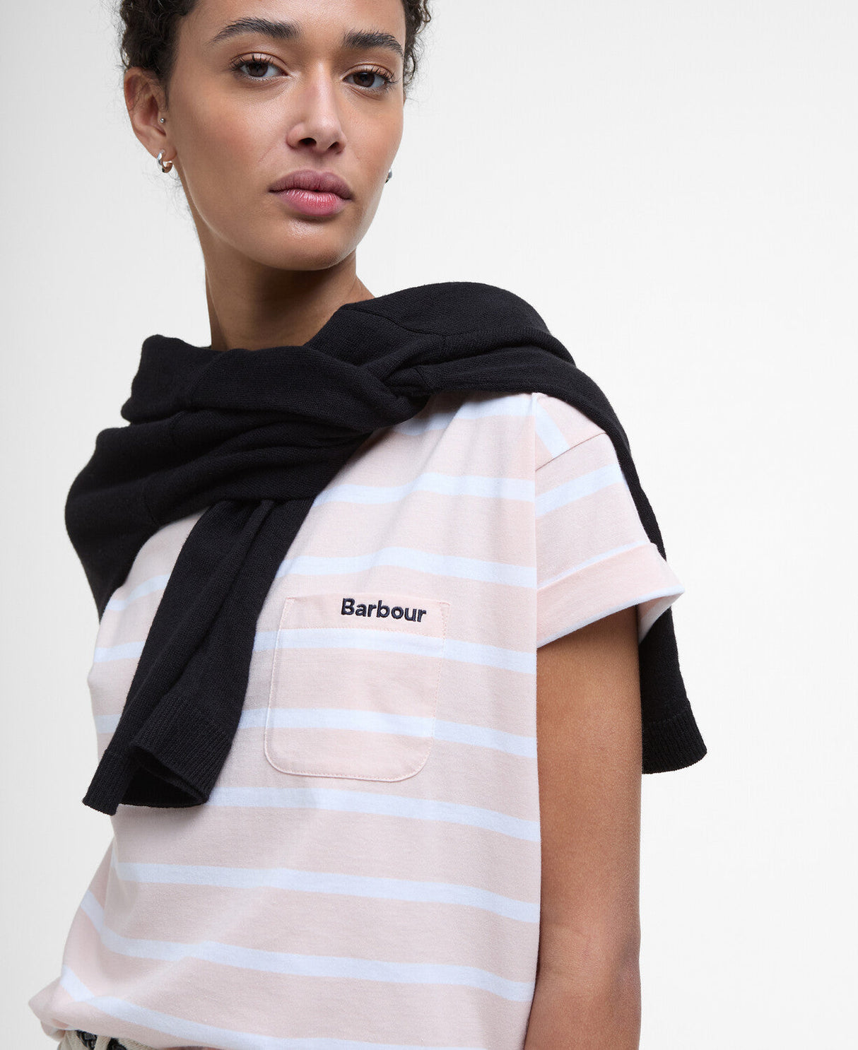 Barbour Otterburn Stripe T-Shirt - Primrose Pink