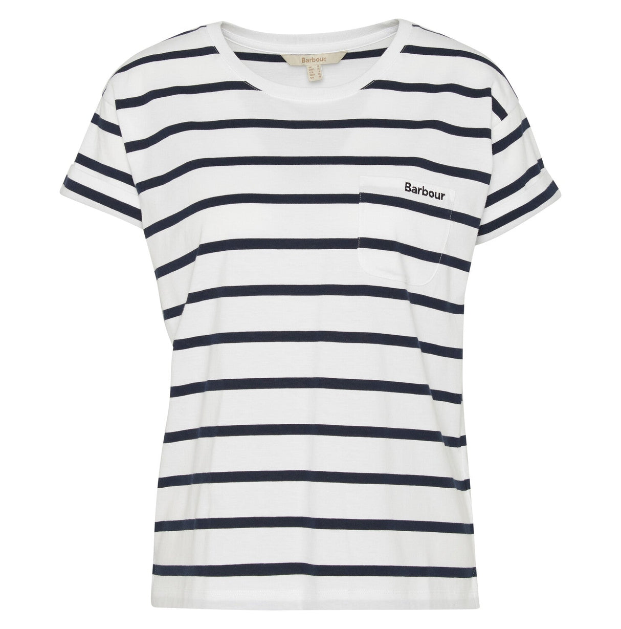Barbour Otterburn Stripe T-Shirt - White/Navy