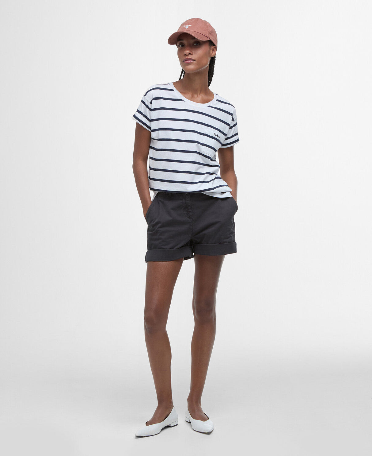 Barbour Otterburn Stripe T-Shirt - White/Navy