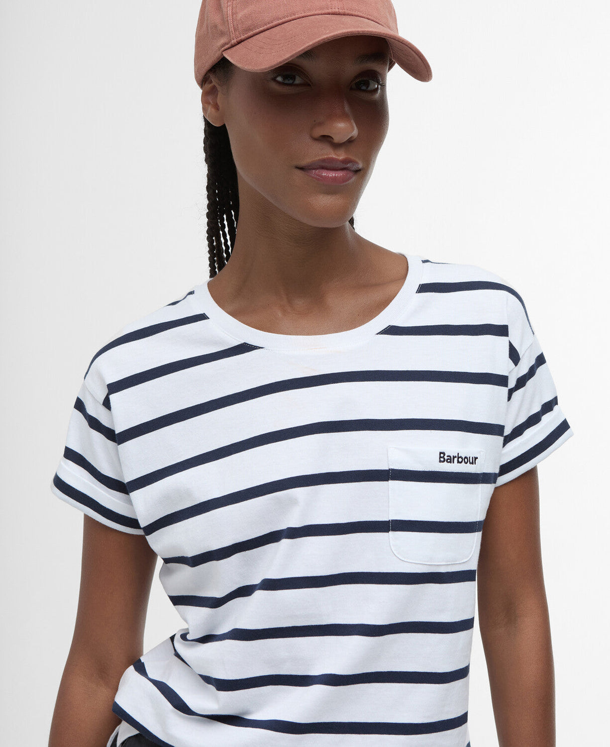 Barbour Otterburn Stripe T-Shirt - White/Navy
