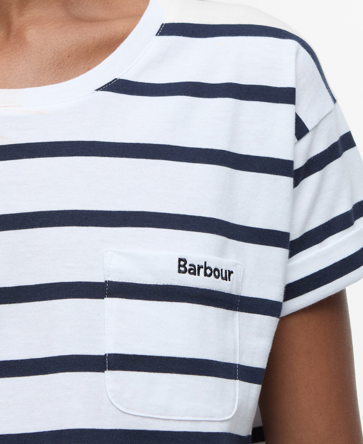 Barbour Otterburn Stripe T-Shirt - White/Navy